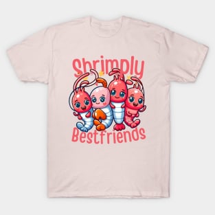Kawaii shrimp bestfriends T-Shirt